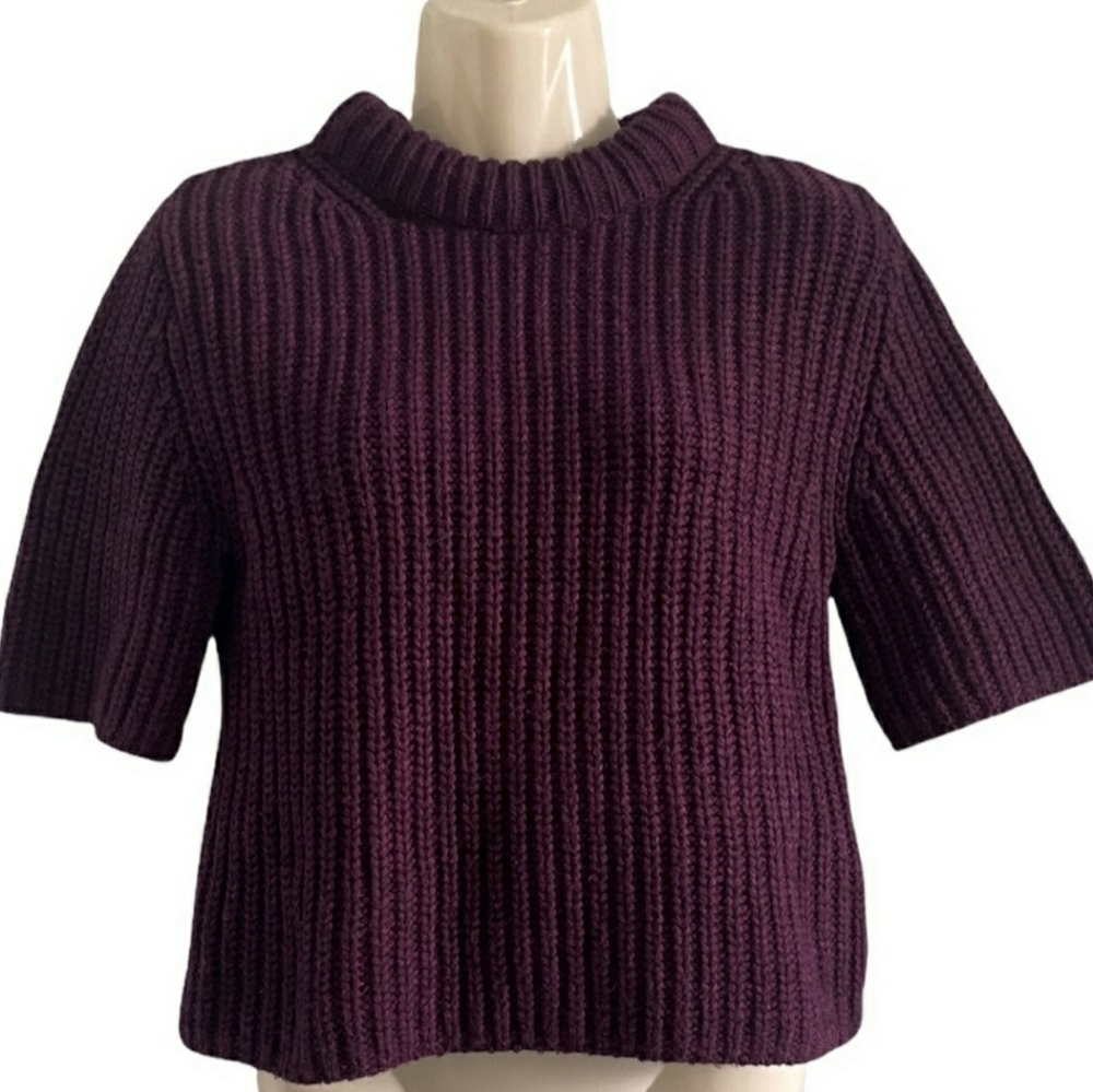 COS ribbed knit crop sweater size XS